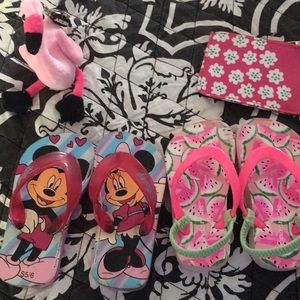 Disney/wonder kids/roxy size 5tod sandal $10/3pr